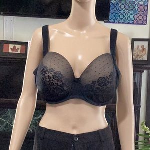 Soma Stunning Support Full Coverage Bra, Black, size 36G